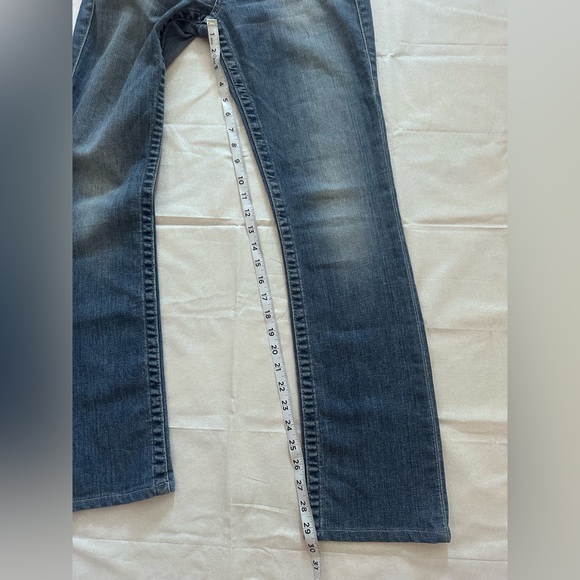 Tru Religion Vintage Women Straight Jeans Low Rise Y2K Blue Size 27 - Picture 4 of 11